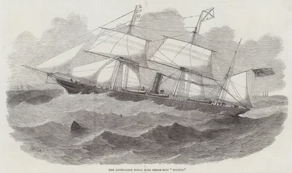 Das australische königliche Postdampfschiff Sydney